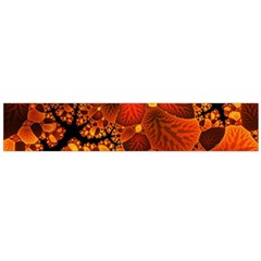 Leaf Autumn Nature Background Large Flano Scarf 