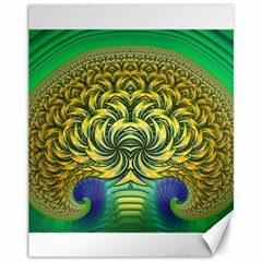 Fractal Tree Abstract Fractal Art Canvas 11  X 14  by Pakrebo