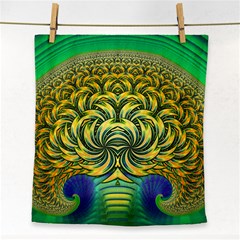 Fractal Tree Abstract Fractal Art Face Towel by Pakrebo