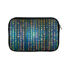 Binary Null One Digital Blue Apple Ipad Mini Zipper Cases by Pakrebo