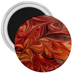 Marbled Paper Mottle Color Movement 3  Magnets by Pakrebo