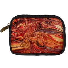 Marbled Paper Mottle Color Movement Digital Camera Leather Case by Pakrebo