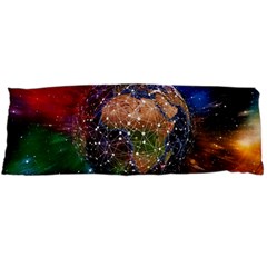 Network Earth Block Chain Globe Body Pillow Case (dakimakura) by Pakrebo