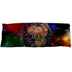 Network Earth Block Chain Globe Body Pillow Case Dakimakura (two Sides) by Pakrebo