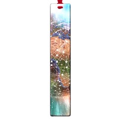 Network Earth Block Chain Globe Large Book Marks by Pakrebo