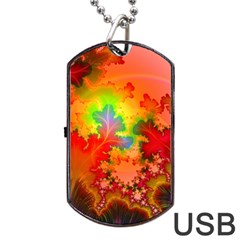 Background Abstract Color Form Dog Tag Usb Flash (one Side) by Pakrebo