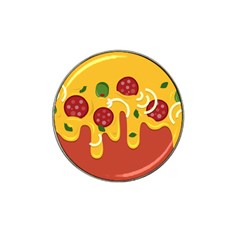 Pizza Topping Funny Modern Yellow Melting Cheese And Pepperonis Hat Clip Ball Marker by genx