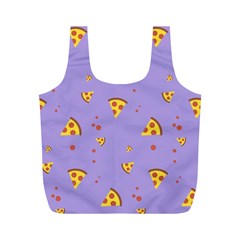 Piazza Pattern Violet 13k Piazza Pattern Violet Background Only Full Print Recycle Bag (m) by genx