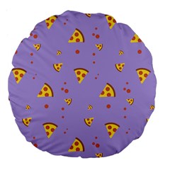 Piazza Pattern Violet 13k Piazza Pattern Violet Background Only Large 18  Premium Flano Round Cushions by genx