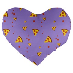 Piazza Pattern Violet 13k Piazza Pattern Violet Background Only Large 19  Premium Flano Heart Shape Cushions by genx