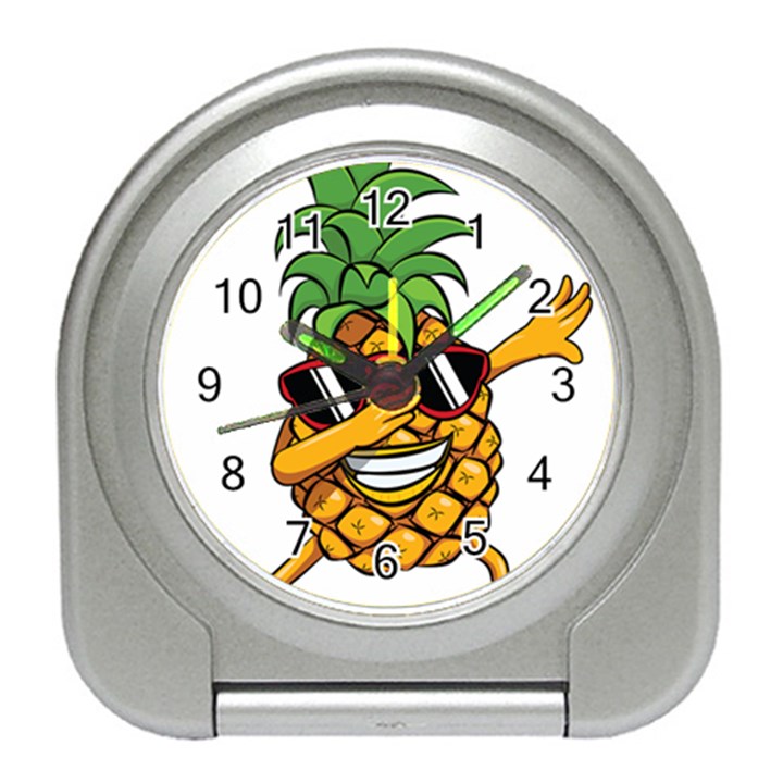 Dabbing Pineapple Sunglasses Shirt Aloha Hawaii Beach Gift Travel Alarm Clock