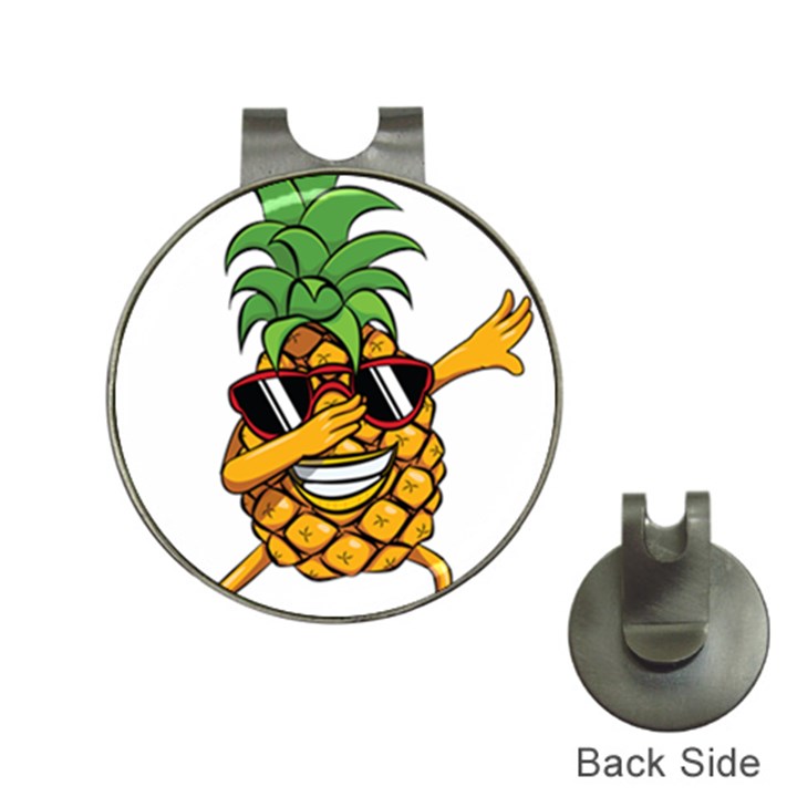 Dabbing Pineapple Sunglasses Shirt Aloha Hawaii Beach Gift Hat Clips with Golf Markers