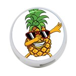 Dabbing Pineapple Sunglasses Shirt Aloha Hawaii Beach Gift 4-Port USB Hub (Two Sides) Front