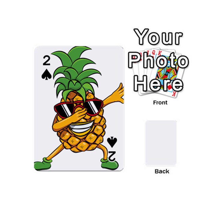 Dabbing Pineapple Sunglasses Shirt Aloha Hawaii Beach Gift Playing Cards 54 (Mini)