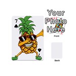 Dabbing Pineapple Sunglasses Shirt Aloha Hawaii Beach Gift Playing Cards 54 (Mini) Front - Spade7