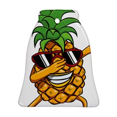 Dabbing Pineapple Sunglasses Shirt Aloha Hawaii Beach Gift Ornament (bell) by SilentSoulArts