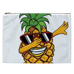 Dabbing Pineapple Sunglasses Shirt Aloha Hawaii Beach Gift Cosmetic Bag (xxl) by SilentSoulArts