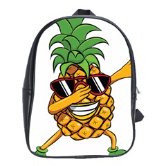 Dabbing Pineapple Sunglasses Shirt Aloha Hawaii Beach Gift School Bag (xl) by SilentSoulArts