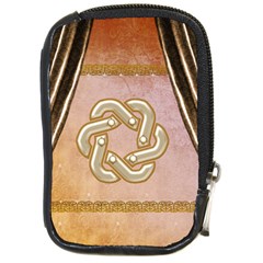 Decorative Celtic Knot Compact Camera Leather Case by FantasyWorld7