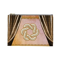 Decorative Celtic Knot Cosmetic Bag (large) by FantasyWorld7