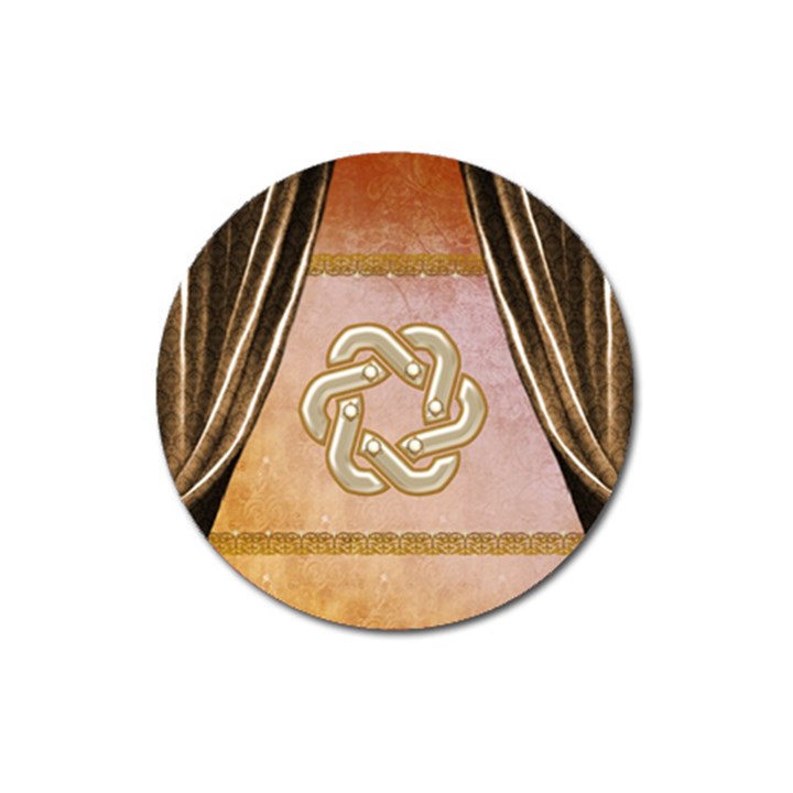 Decorative Celtic Knot Magnet 3  (Round)