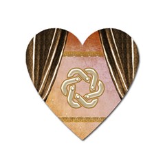 Decorative Celtic Knot Heart Magnet by FantasyWorld7