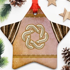 Decorative Celtic Knot Star Ornament (two Sides) by FantasyWorld7