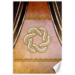 Decorative Celtic Knot Canvas 24  X 36  by FantasyWorld7