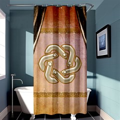 Decorative Celtic Knot Shower Curtain 36  X 72  (stall)  by FantasyWorld7