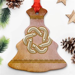 Decorative Celtic Knot Christmas Tree Ornament (two Sides) by FantasyWorld7