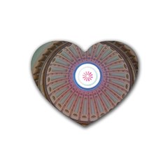 Statehouse Rotunda Rubber Coaster (heart)  by Riverwoman