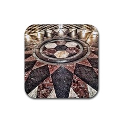 Statehouse Rotunda floor Rubber Coaster (Square) 