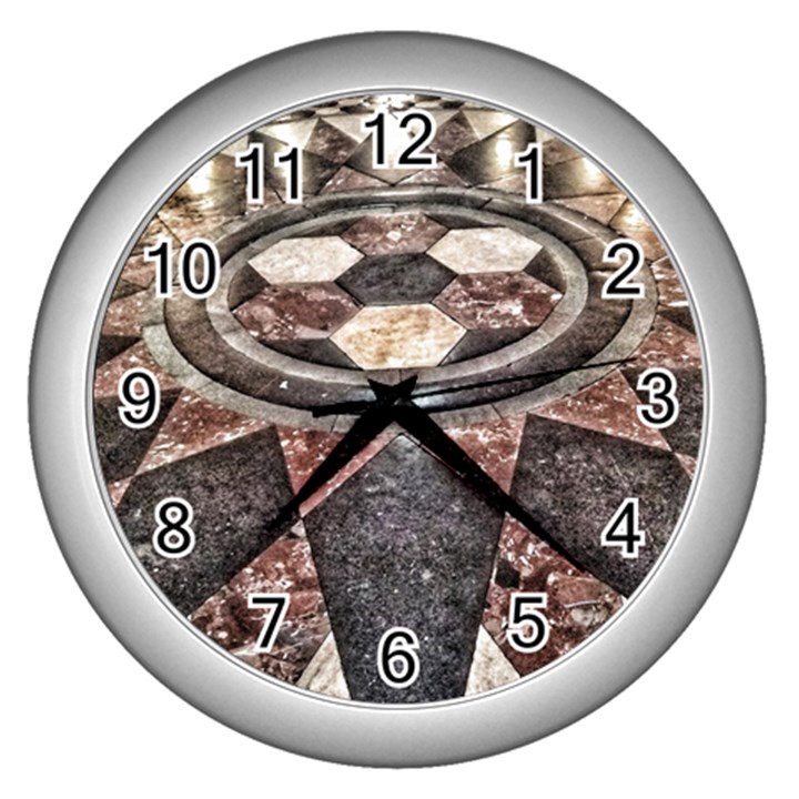 Statehouse Rotunda floor Wall Clock (Silver)