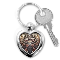 Statehouse Rotunda Floor Key Chains (heart)  by Riverwoman