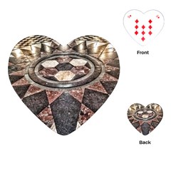 Statehouse Rotunda Floor Playing Cards (heart) by Riverwoman