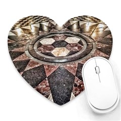 Statehouse Rotunda Floor Heart Mousepads by Riverwoman