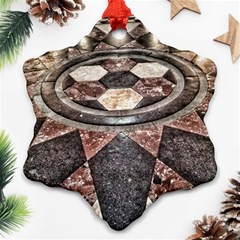 Statehouse Rotunda Floor Snowflake Ornament (two Sides) by Riverwoman