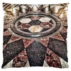 Statehouse Rotunda Floor Large Cushion Case (one Side) by Riverwoman