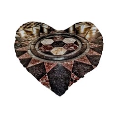 Statehouse Rotunda floor Standard 16  Premium Heart Shape Cushions