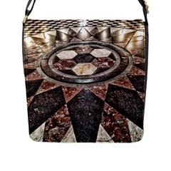 Statehouse Rotunda Floor Flap Closure Messenger Bag (l) by Riverwoman