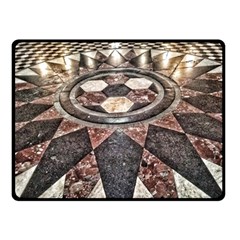 Statehouse Rotunda Floor Double Sided Fleece Blanket (small)  by Riverwoman