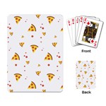 Pizza Pattern pepperoni cheese funny slices Playing Cards Single Design Back