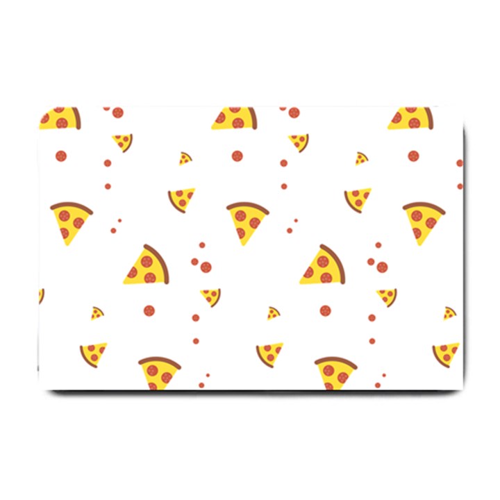 Pizza Pattern pepperoni cheese funny slices Small Doormat 