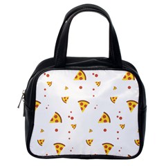 Pizza Pattern Pepperoni Cheese Funny Slices Classic Handbag (one Side) by genx