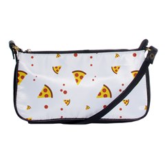 Pizza Pattern Pepperoni Cheese Funny Slices Shoulder Clutch Bag by genx