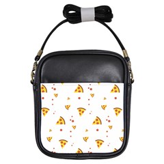 Pizza Pattern Pepperoni Cheese Funny Slices Girls Sling Bag by genx