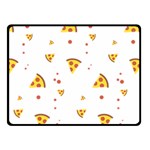 Pizza Pattern pepperoni cheese funny slices Fleece Blanket (Small) 50 x40  Blanket Front