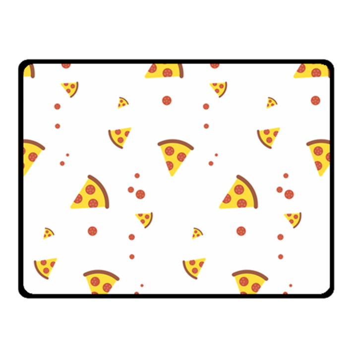 Pizza Pattern pepperoni cheese funny slices Fleece Blanket (Small)