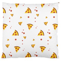 Pizza Pattern Pepperoni Cheese Funny Slices Large Cushion Case (two Sides) by genx