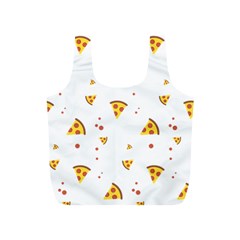 Pizza Pattern Pepperoni Cheese Funny Slices Full Print Recycle Bag (s) by genx